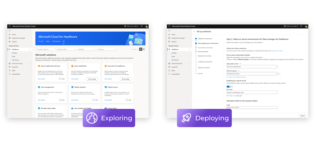 Exploring and deploying